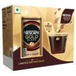 NESCAFE Gold Instant Coffee Powder | Premium Imported Coffee | Freeze Dried | Rich & Smooth Taste | 185g Jar with Free Signature Mug - Fast UK Delivery