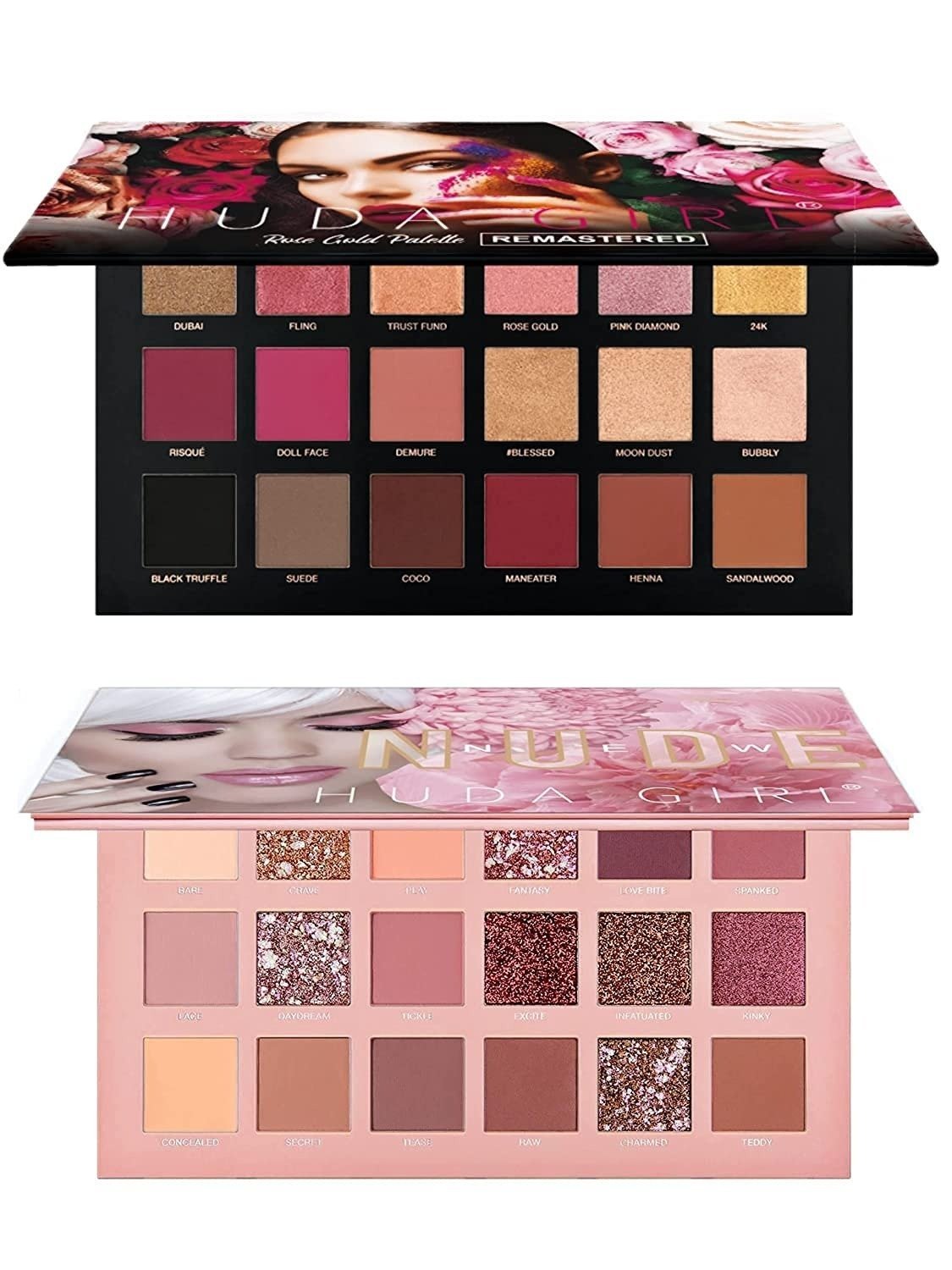 uk71tn7M2E0QL-1-1.jpg HUDA GIRL Beauty Semi-Matte Nude And Rose Gold Eyeshadow Palette Combo, multicolor - Fast UK Delivery - Image 1