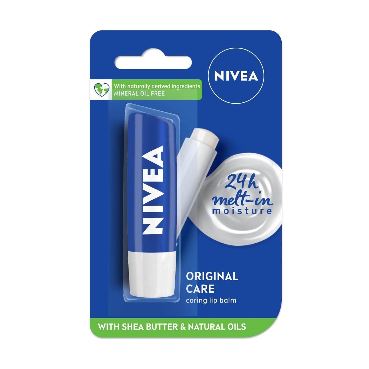 uk71tnwVcvqLL-1-1.jpg NIVEA Lip Balm, Original Care, 4.8g - Fast UK Delivery - Image 1
