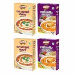 Chaman Masala Combo Pack Of 4 (Shahi Paneer 90g & Dal Makhni Masala 100g) | Rich & Creamy Ready-to-Cook | No Added Preservative& Colours | Pure Veg Indian Food - Fast UK Delivery