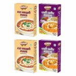 Chaman Masala Combo Pack Of 4 (Shahi Paneer 90g & Dal Makhni Masala 100g) | Rich & Creamy Ready-to-Cook | No Added Preservative& Colours | Pure Veg Indian Food - Fast UK Delivery
