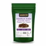Golden Tips Healthy/ Natural and Organic Loose Leaves Purple Tea Pea Butterfly Hibiscus Amethyst Ardor Green Tea (100 Gram, 50 Cups) - Fast UK Delivery