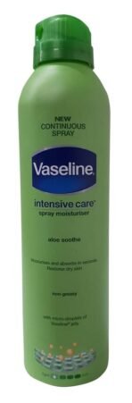 Vaseline Intensive Care Moisturiser Spray - Aloe Soothe, 190ml Bottle - Fast UK Delivery