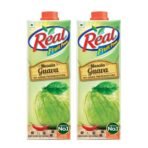 DABUR Real Masala Guava Fruit Juice-1L (Pack Of 2)|No Added Preservatives,No Artificial Colours & Artificial Flavours|Goodness Of Best Guavas With Chatpata Masala|Daily Dose Of Fruit Nutrition - Fast UK Delivery