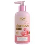 WOW Skin Science Himalayan Rose Shampoo with Rose Hydrosol, Coconut Oil, Almond Oil & Argan Oil - For Volumnising Hair, Anti Smelly Scalp - No Parabens, Sulphate, Silicones, Color & PEG - 300mL - Fast UK Delivery
