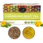 TEACURRY Dandelion Root Tea (1 Month Pack, 30 Tea Bags) - Helps to detox body and liver - Fast UK Delivery