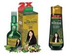 Kesh King Ayurvedic Scalp and Hair Oil, 100ml & Anti Hairfall Shampoo, 200ml Combo - Fast UK Delivery