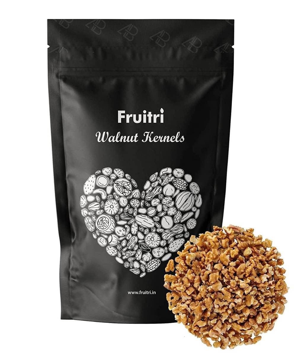 uk71vEurpfiaL-1-1.jpg Fruitri Kashmiri Walnuts Kernel Broken 500g, Without Shell, 16Pcs Broken Akhrot Giri - Fast UK Delivery - Image 1