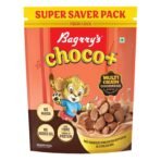 Bagrry's Choco+ Multigrain Chocos Cereal, No Maida, 1.1kg Pouch, Yummy Chocolate Chocos for Kids & Adults | Goodness of Oats, Whole Wheat, Rice, Yummy Chocolaty Breakfast Cereal - Fast UK Delivery