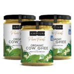 Kapiva 100% Organic Ghee - Good Fats for Healthy Heart, Keto Diet Friendly, 500 ML - Super Save Pack of 3 - Fast UK Delivery