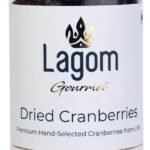 Lagom Gourmet Dried Cranberries 500g | Gluten Free | Vegan | Plant Based | Non GMO | Cranberry Dry Fruit - Fast UK Delivery