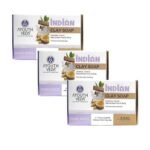 Ayouthveda Handmade Indian Clay Soap | Nourishes Protects & Hydrates Skin | A Three Layered Mineral Rich Clay Bar| Daily use Bar for Both Men & Women (Pack Of 3-110g each) - Fast UK Delivery