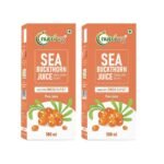 Nutriorg Sea Buckthorn Juice, Himalayan Berry, Enrich With Omega 3,6,9 & 7 Rich in Vitamin C, 500 ml (Pack Of 2) - Fast UK Delivery