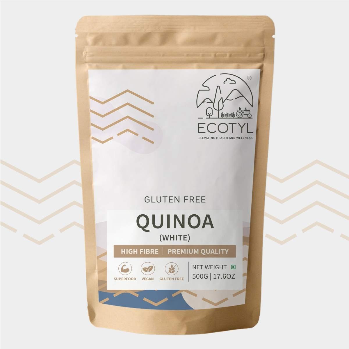 uk71xBja1HinL-1.jpg Ecotyl Quinoa (White) | Gluten Free | High Protein | 500g - Fast UK Delivery - Image 1
