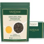 VAHDAM, First Flush Darjeeling Tea - 50+ Cups (100g) | Loose Leaf Black Tea - Flowery, Aromatic & Delicious | Champagne Of Teas | Mellow & Fragrant | Direct From India | Vacuum Sealed - Fast UK Delivery