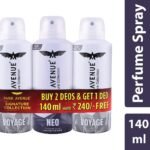Park Avenue Men Vanilla Scent Deodorant Spray (140Ml *3), Pack Of 1 - Fast UK Delivery