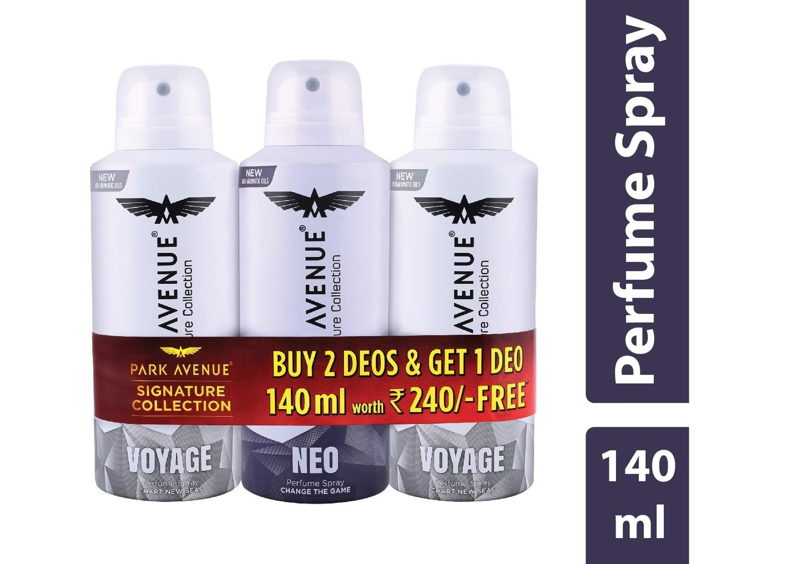 uk71xMyf7m-eL-1-1.jpg Park Avenue Men Vanilla Scent Deodorant Spray (140Ml *3), Pack Of 1 - Fast UK Delivery - Image 1