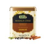 Golden Tips Masala Chai Authentic Spiced Tea Tin Can (200gm - 100 cups) - Fast UK Delivery