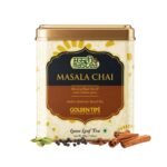 Golden Tips Masala Chai Authentic Spiced Tea Tin Can (200gm - 100 cups) - Fast UK Delivery