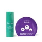 Foxtale Made to Brighten Duo for Glow and Bright Skin with Overnight Glow Mask - 30ml and Brightening Sheet Mask -26g, For All Skin Types, Unisex - Fast UK Delivery