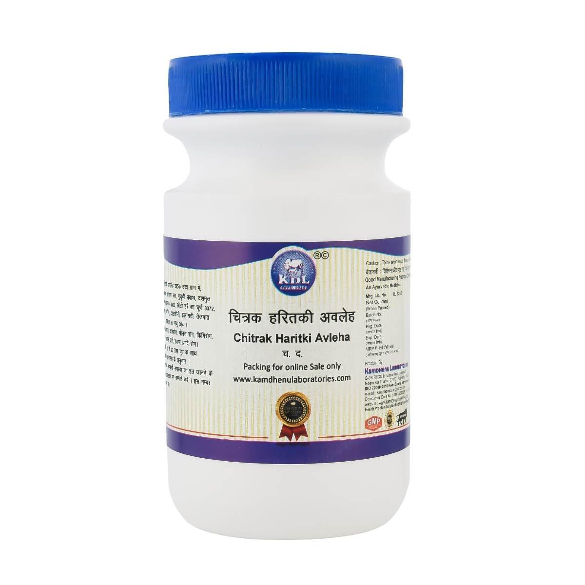 uk71zmE5JZTL-1.jpg Kamdhenu laboratories chitrak haritaki avleh 200gram (thick syrup) | Chitrak Haritaki Avaleha - Image 1
