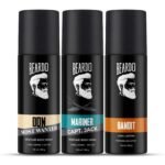 Beardo Don Most Wanted, Mariner Captain Jack & Bandit Perfume Body Spray (Set of 3) Long Lasting Deo For Men | Day Body Spray Deodorant | Fresh, Aqua Notes | Christmas gift for men | Gift For Friends | Gift for Men - Fast UK Delivery