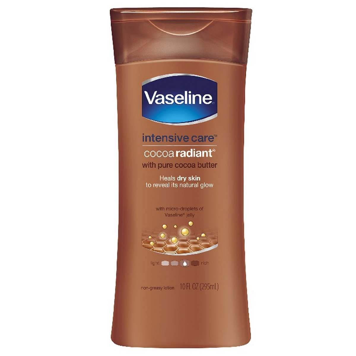 uk81-B0i1tbzL-1-1.jpg VASELINE HBL Vaseline Intensive Care Body Lotion, Cocoa Radiant, 10 oz, Pack of 4 - Fast UK Delivery - Image 1