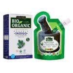 Indus Valley Bio Organic Herbal Henna Paste -150 g, with Herbal Indigo Powder -100 g - Fast UK Delivery