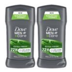 Dove Care Antiperspirant Deodorant Stick for Men, Extra Fresh 2.7 oz, Twin Pack by Dove - Fast UK Delivery