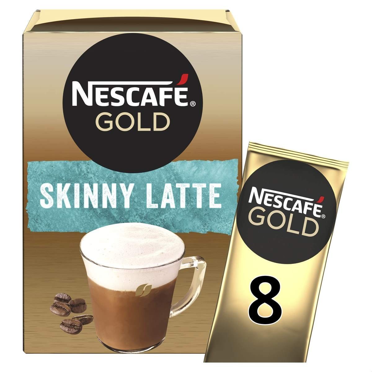 uk81370pg9BQL-1.jpg Nescafe Gold Skinny Latte Coffee, 5.5 oz 156 g - Fast UK Delivery - Image 1