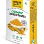 Natureland Organics Turmeric Powder/Haldi 100 gm (Pack of 5) - Total 500 Gm - Fast UK Delivery
