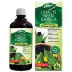 Dabur Jamun Neem Karela Juice - 1L | Helps Control Blood Sugar Level & Reduces Bad Cholesterol | Good for Metabolic & Digestive Health | Ayurvedic Health Juice For Diabetic Care - Fast UK Delivery