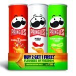 Kellogg's Pringles Potato Chips - Flavours of Freedom, 321 Gram (107G*3), (Pc140R02) - Masala - Fast UK Delivery