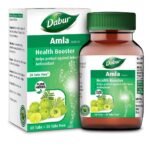 DABUR Amla Tablet - Health Booster | Rich in Antioxidants | Provides Protection against Infections | Pure herbs 60 tabs ( Get 20 tabs free) - Fast UK Delivery