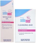 SebaMed Baby Cleansing Bar (150g) & Baby Massage Oil, 150ml Combo - Fast UK Delivery