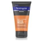 Neutrogena, Men Skin Clearing Daily Acne Face Wash with Salicylic Acid Acne Treatment NonComedogenic Facial Cleanser to Treat Prevent Breakouts, 150 millilitre (hfs-koi-zk-a3663) - Fast UK Delivery