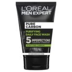 L'Oreal Paris PROFESSIONAL PARIS Men Expert, Pure Charcoal Purifying Daily Face Wash for Men - 100ml - Fast UK Delivery