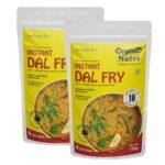 Organo Nutri 10 Min. Dal Fry,Ready To Cook,2 Packs For 8 Servings|Add 1.2 L Water Per Pack,Makes Total 2 Kg Dal Fry - Fast UK Delivery