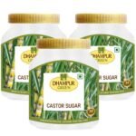 Dhampure Speciality Castor Sugar For Baking, 2.4Kg (3 X 800G) | Caster Sugar | Baking Sugar For Cakes Cookies Pastries| Confectioners Sugar | Sulphurless - Fast UK Delivery
