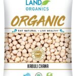 Natureland Organics Kabuli Chana/White Chana/Chole 500 Gm - Organic Healthy Chana - Fast UK Delivery