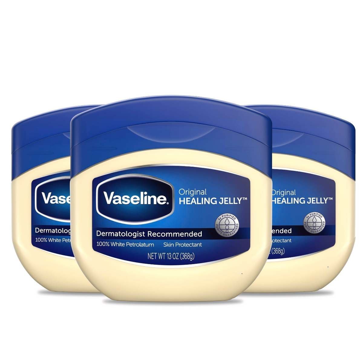 uk81F0uAkolUL-1-1.jpg Vaseline 100% Pure Petroleum Jelly 13Ounce Jars (Pack of 3) - Fast UK Delivery - Image 1