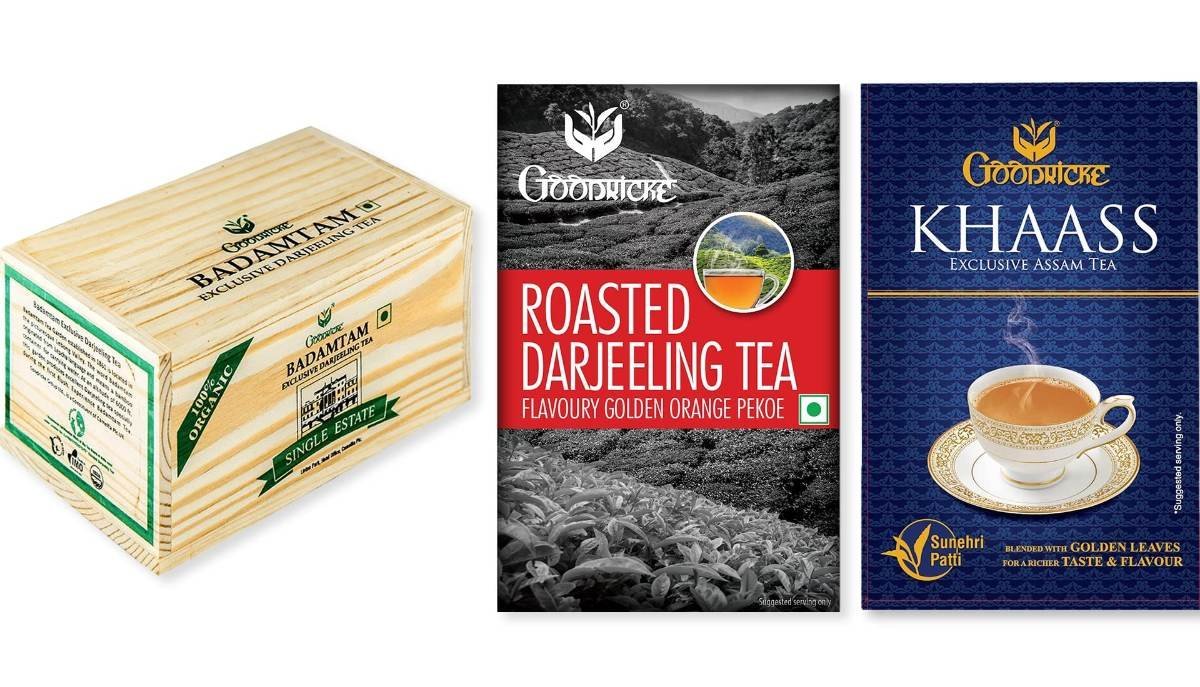 uk81GBZSVfhWL-1.jpg GOODRICKE Value Pack - Roasted Darjeeling Tea (250g) + Khaass Assam Tea (250g) + Badamtam Premium Organic Darjeeling Tea (250g) | Richer Taste & Flavour - Fast UK Delivery - Image 1