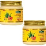 INDUS VALLEY Bio Organic Sun Guard Aloe Vera Gel With Lemon & Orange For Ultimate Refreshing Feel (175 * 2=350ml) - Fast UK Delivery