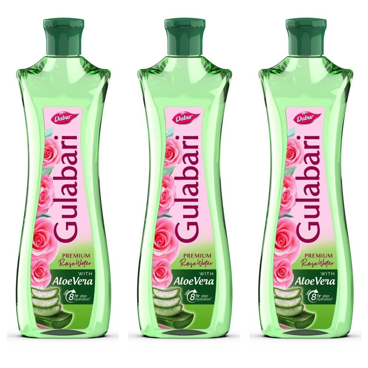 uk81HfjijnkL.jpg Dabur Gulabari Premium Rose Water with Aloe Vera - 1200 ml (400ml x 3) | Upto 8 HR Skin Hydration | Cleanses, Tones and Moisturises Skin | For All Skin Types - Fast UK Delivery - Image 1