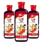 Dabur Lal Tail 1500ml (500ml,Pack of 3) | Ayurvedic Baby Massage Oil | Clinically Tested 2x Faster Physical Growth | For Stronger Bones and Muscles - Fast UK Delivery