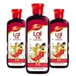 Dabur Lal Tail 1500ml (500ml,Pack of 3) | Ayurvedic Baby Massage Oil | Clinically Tested 2x Faster Physical Growth | For Stronger Bones and Muscles - Fast UK Delivery