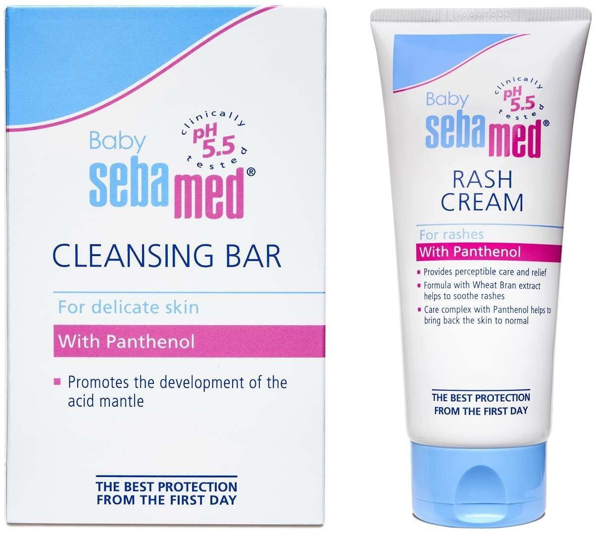 uk81JArrYZBoL-1-1.jpg Sebamed Baby Cleansing Bar (150G)&Sebamed Baby Rash Cream, 100Ml - Fast UK Delivery - Image 1