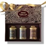 Golden Tips Gift boxes Combo Darjeeling Tea + Earl Grey Tea + Traditional Masala Chai. (300 gram) - Fast UK Delivery