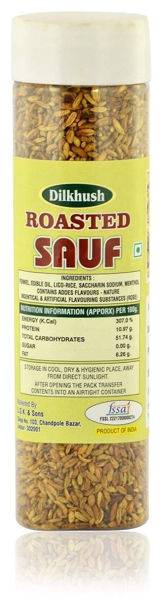 uk81L3TU-yzmL-1-1.jpg Dilkhush Roasted Sauf, 100 g (Pack of 2) - Fast UK Delivery - Image 1