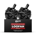 Beardo Power Scrub Large Loofah for bathing for men | Loofah Scrubber Exfoliator removes dead skin & Controls Oil | High Lather Creation | Cleanses & Exfoliates |Pack of 2 | Suitable for all Skin types | Made for Men & Women - Fast UK Delivery